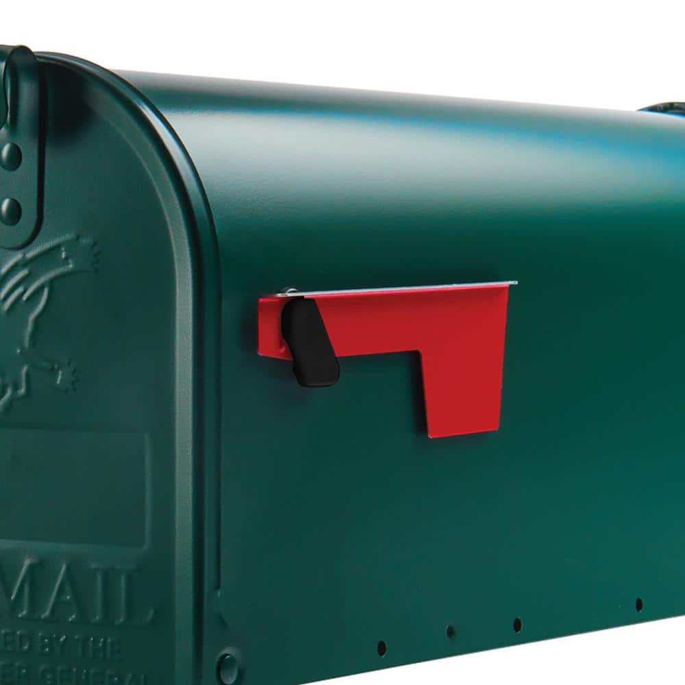 Red Aluminum Mailbox Flag Replacement Kit with Hardware