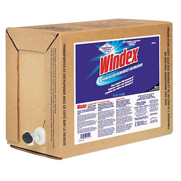 Windex 5 Gal. Bag-in-Box Dispenser Powerized Formula Glass and Surface Cleaner