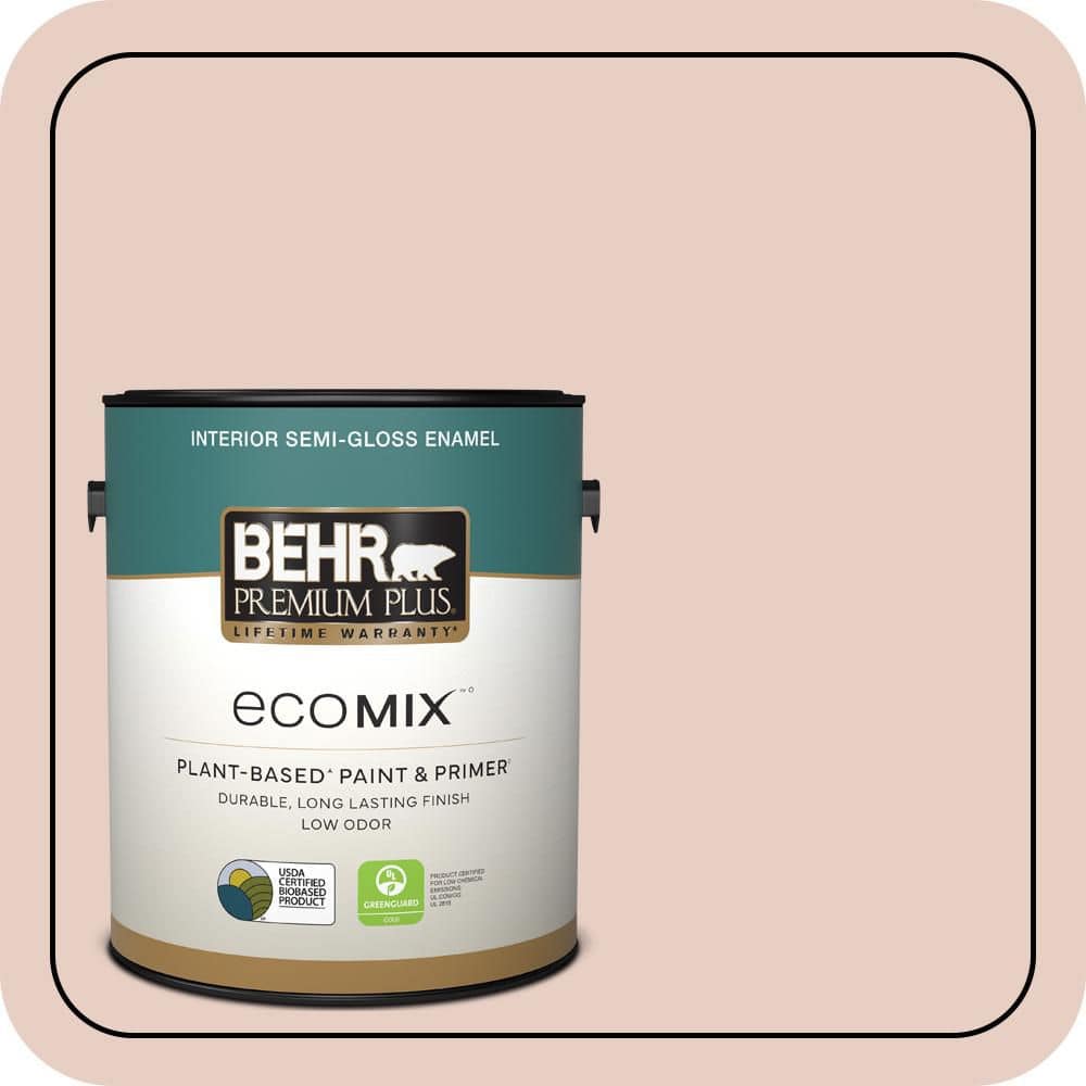 1 gal. #230E-2 Malibu Coast Semi-Gloss Enamel EcoMix Plant-Based Interior Paint & Primer price history on PriceWatchPro