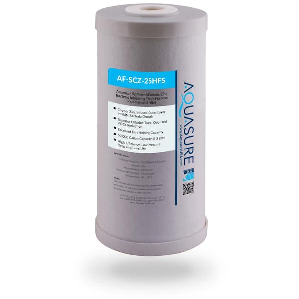 AQUASURE Fortitude V Series Sediment/Carbon/Zinc Bacteria Inhibiting