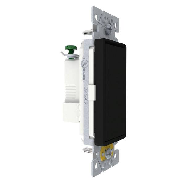 Square D X Series 15-Amp Single-Pole Momentary Rocker Switch Back