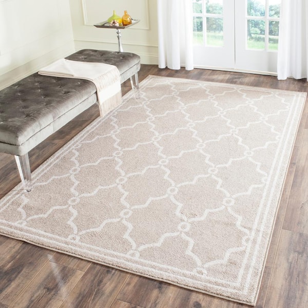 Amherst Wheat/Beige Doormat 3 ft. x 4 ft. Geometric Diamond Area Rug