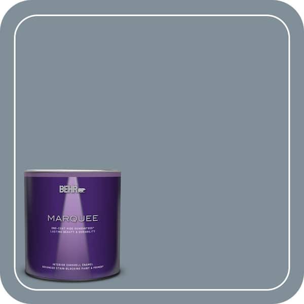 BEHR MARQUEE 1 qt. #MQ5-20 Cold Steel One-Coat Hide Eggshell Enamel Interior Paint & Primer