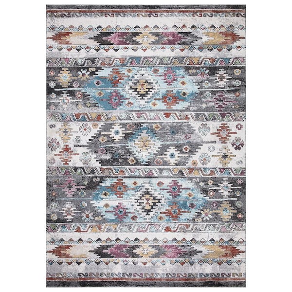 Vintage Collection Boulder Multi 8 ft. x 11 ft. Tribal Area Rug