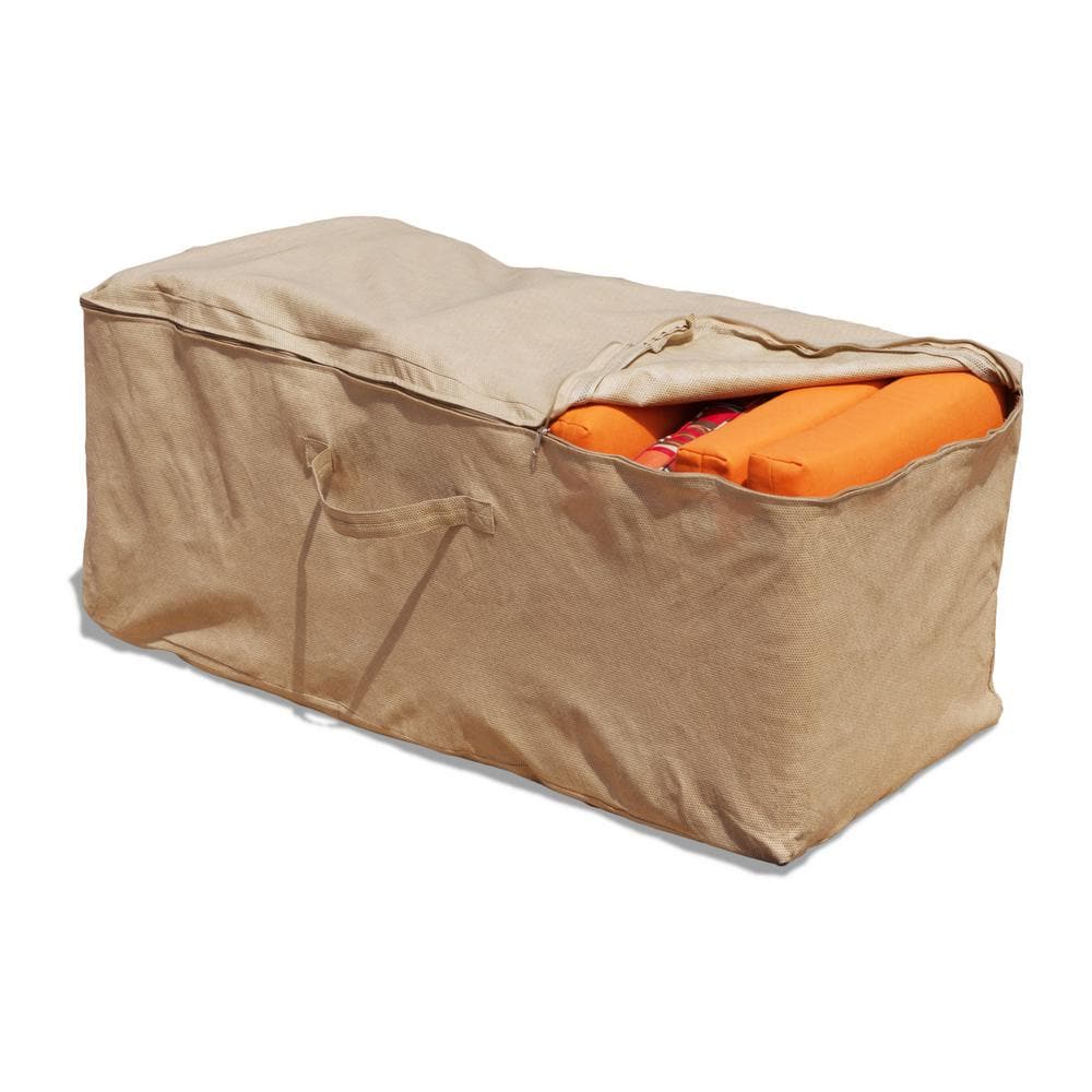 Outdoor Patio Furniture Seat Cushions Storage Bag, Large Square Waterproof  Pouch