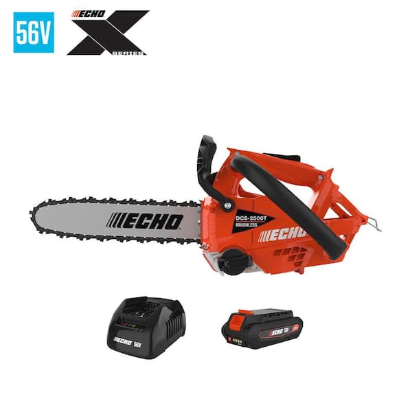 eFORCE 12 in. 56V X Series Cordless Battery Top Handle Chainsaw with 2.5Ah Battery and Charger