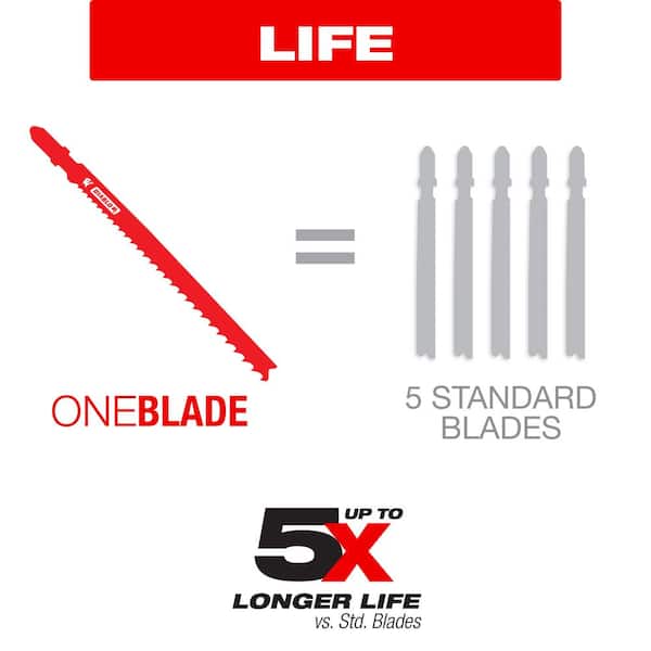 DIABLO 5-1/4 in. x 5/10 TPI General Purpose Bi-Metal Jigsaw Blade