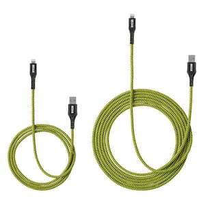 4 ft. and 10 ft. Nylon Lightning USB-A Cables