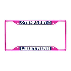 Universal Fit NHL - Tampa Bay Lightning License Plate Frame - Pink