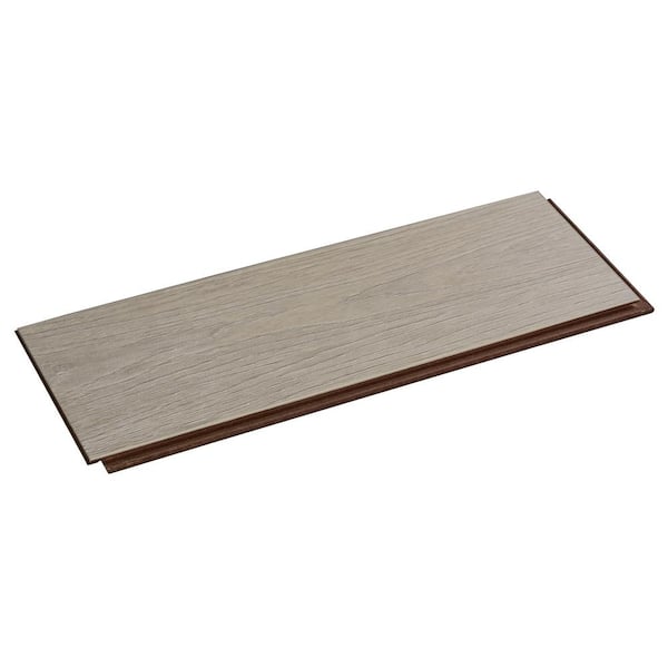 ASPEN FLOORING Echelon Oak 12mm T x 7.7 in. W x 48 in. L Click Lock Water Resistant Laminate Wood Flooring (15.39 sq. ft./case)