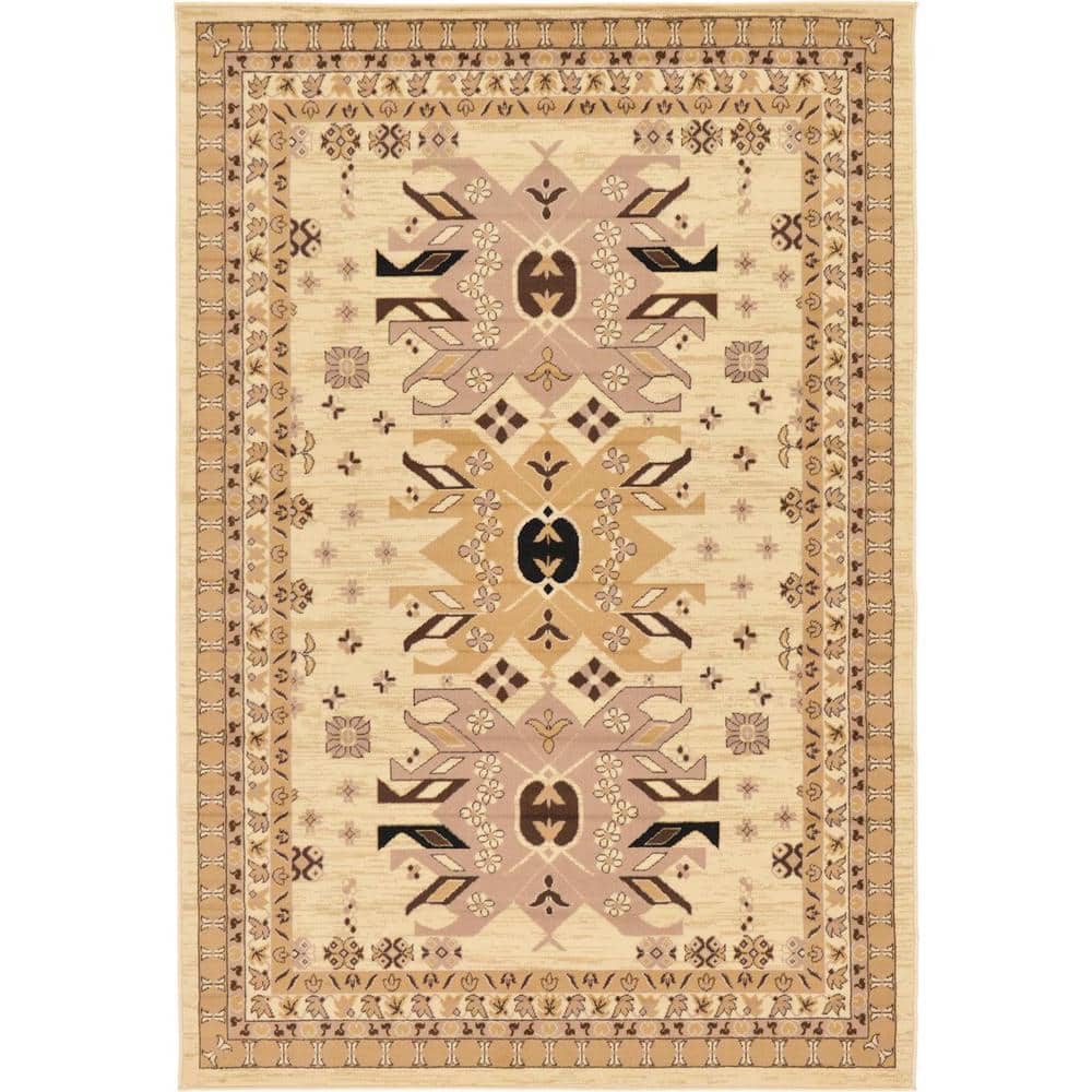 Taftan Oasis Ivory 6' 0 x 9' 0 Area Rug price history on PriceWatchPro