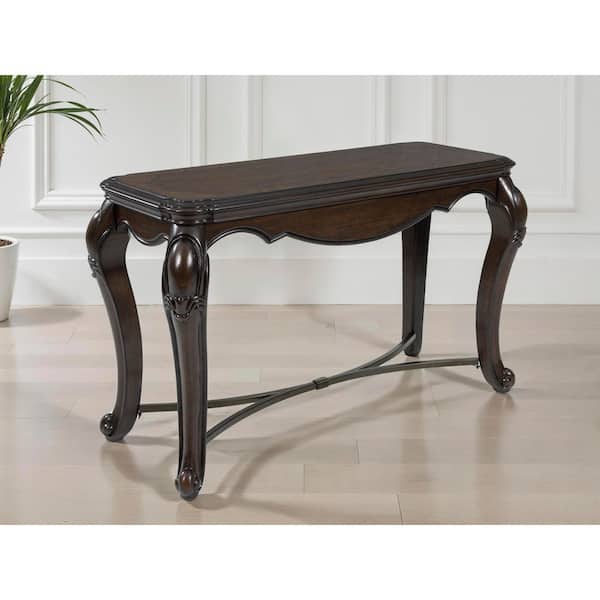 Maylee 51 in. Brown Rectangle MDF Console Table