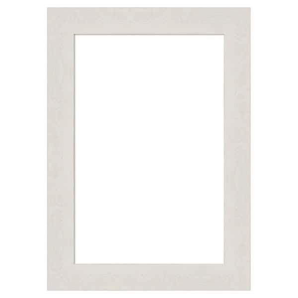 Rustic Plank White Narrow 15 in. x 21 in. Polystyrene Framed Dry Erase Magnetic Memo Board