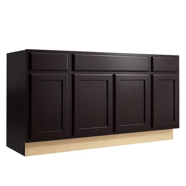 Cardell Stig 60 in. W x 31 in. H Vanity Cabinet Only in Coffee