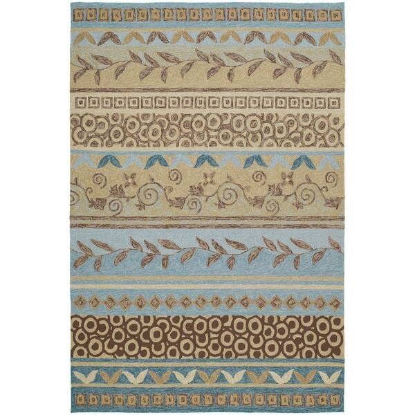 Kaleen Home and Porch Idle Hour Glacier 3 ft. x 5 ft. Indoor/Outdoor Area Rug