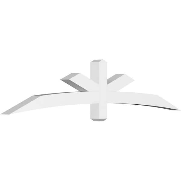 Ekena Millwork Alberta 84 in. W x 17.5 in. H x 4 in. D Signature Polyurethane Bracket