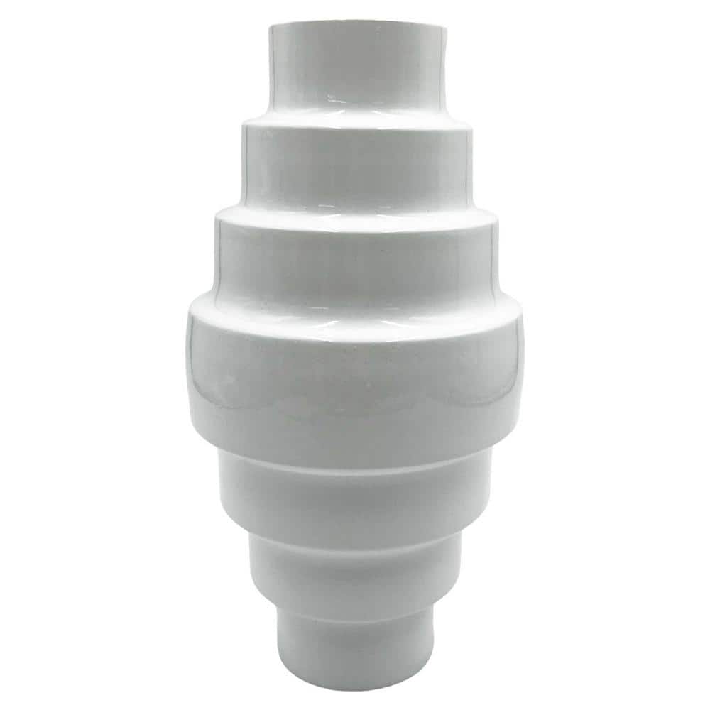 12 in. Decorative Iron Tiered Vase in White price history on PriceWatchPro