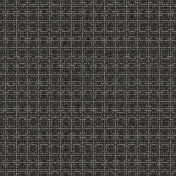 Unbranded TexStyle Collection Black/Beige Greek Key Metallic Non-Pasted on Non-Woven Paper Wallpaper Roll