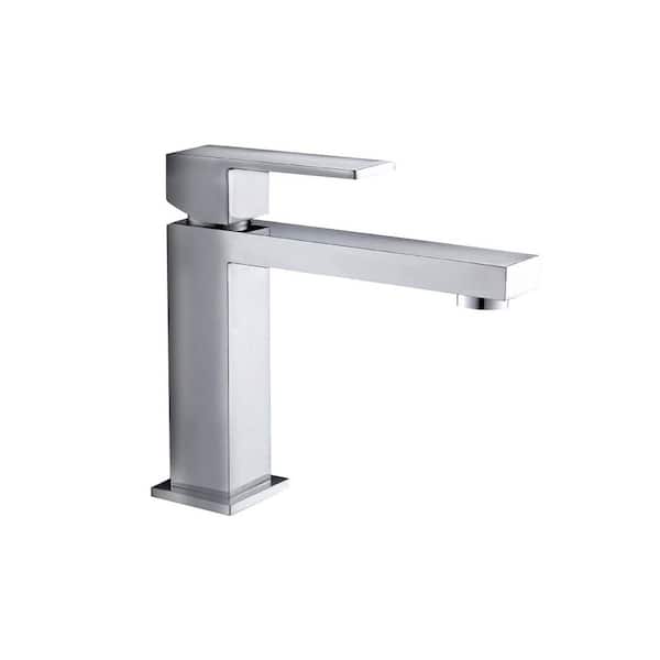 Single Hole Single-Handle Bathroom Faucet in Brushed Nickel