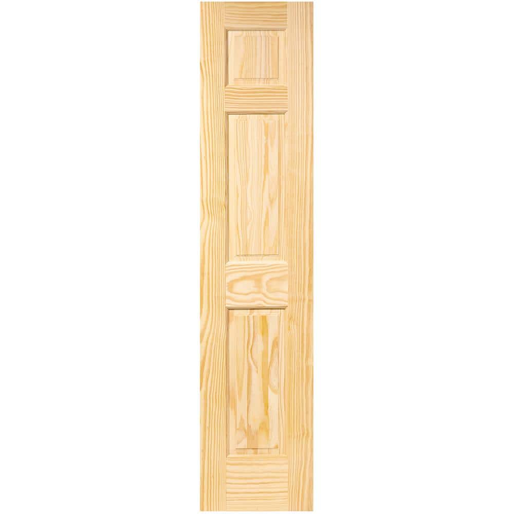 Kimberly Bay 18 in. x 96 in. 6-Panel Pine Unfinished Solid Core ...