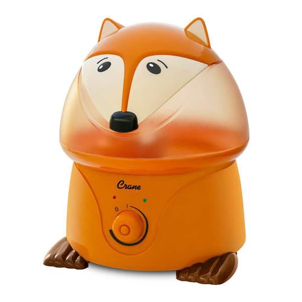 Crane 1 Gal. Adorable Ultrasonic Cool Mist Humidifier for Medium to Large Rooms up to 500 sq. ft. - Fox