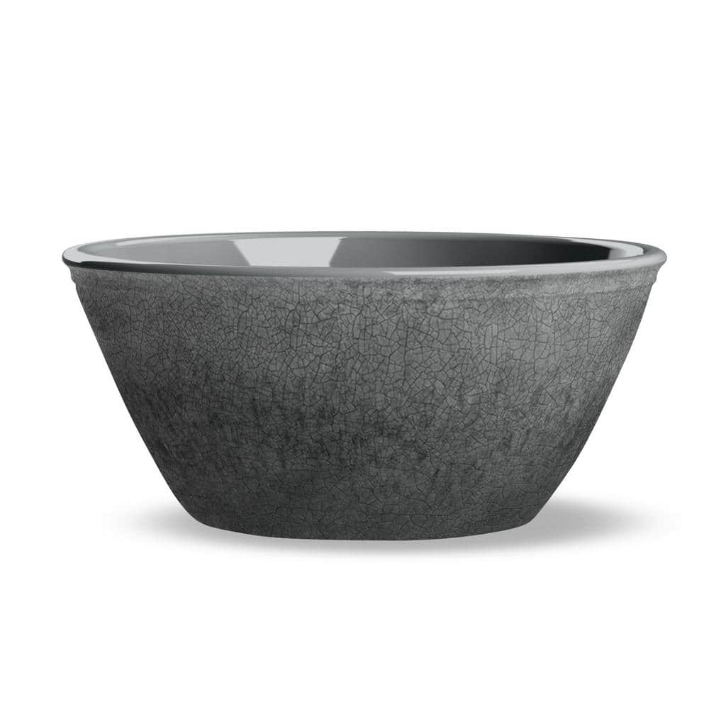 TarHong Potters Reactive Glaze Melamine Bowl Grey (Set of 6) PVL3061TVCBP