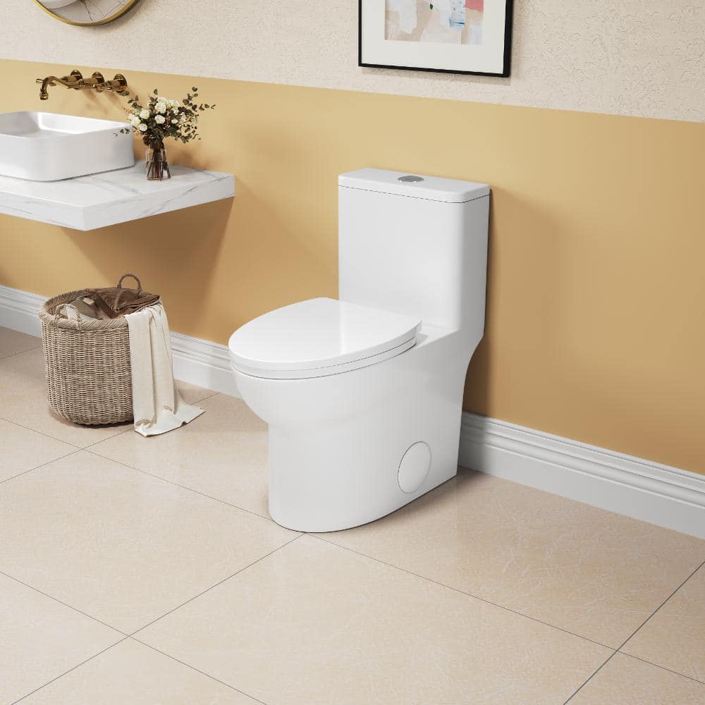 14.96 in 1 Piece Almond Dual Flush Elongated Toilet 1.1 1.6 GPF with Soft Close Seat Included price history on PriceWatchPro