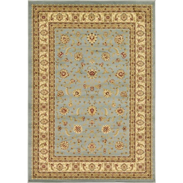 Unique Loom Voyage St. Louis Light Blue 7' 0 x 10' 0 Area Rug