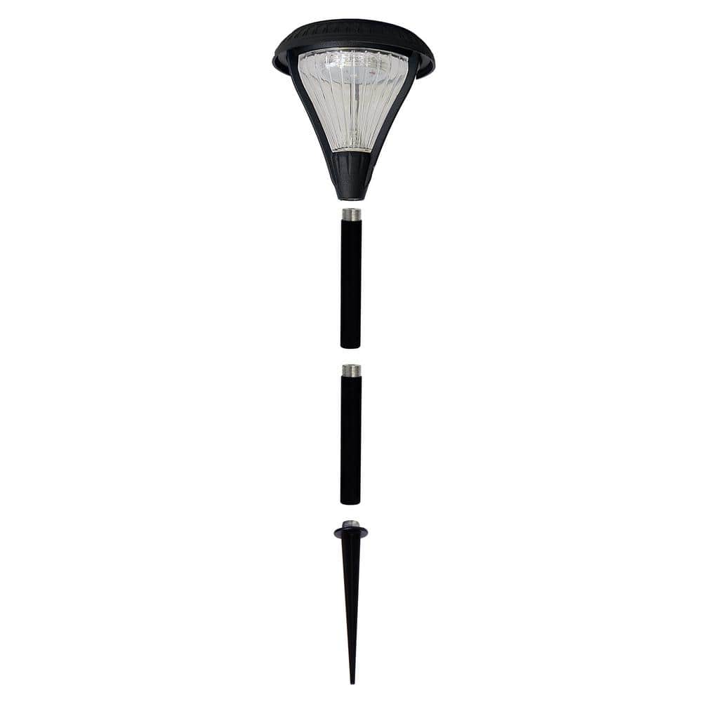 Premier Black Solar LED Pathway Lights Multipack with Weather-Resistant Frame