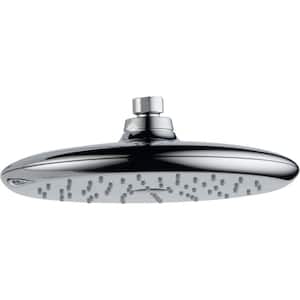 Rizu 1-Spray Patterns 2.5 GPM 8.75 in. Wall Mount Fixed Shower Head in Chrome