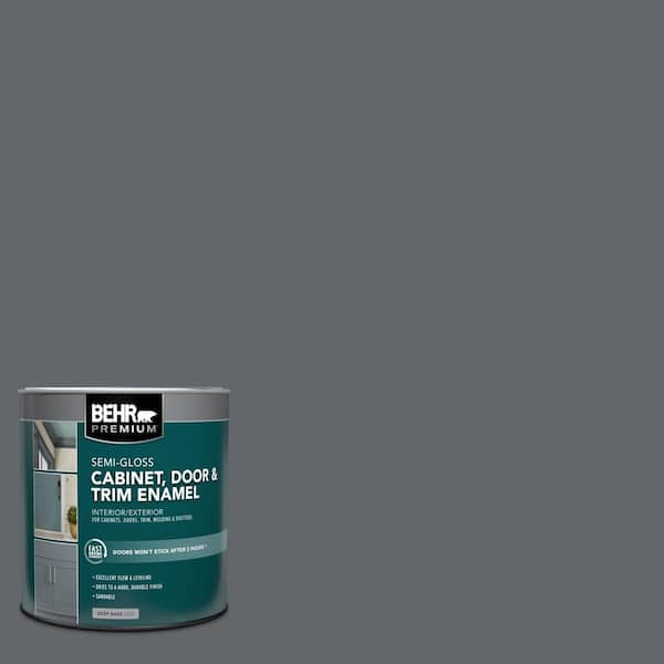 BEHR PREMIUM 1 qt. #PFC-65 Flat Top Semi-Gloss Enamel Interior/Exterior Cabinet, Door & Trim Paint