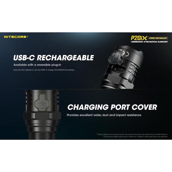 NITECORE 4000 Lumens USB-C LED Rechargeable Tactical Flashlight