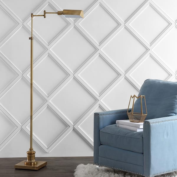 Briggs 65 in. Brass Gold Floor Lamp