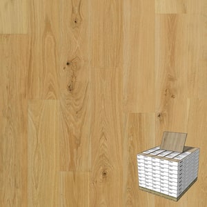 Defense+ Linen Oak 3/8 in. T x 7.5 in. W Waterproof Distressed Engineered Hardwood Flooring (1104.3 sq.ft/pallet)