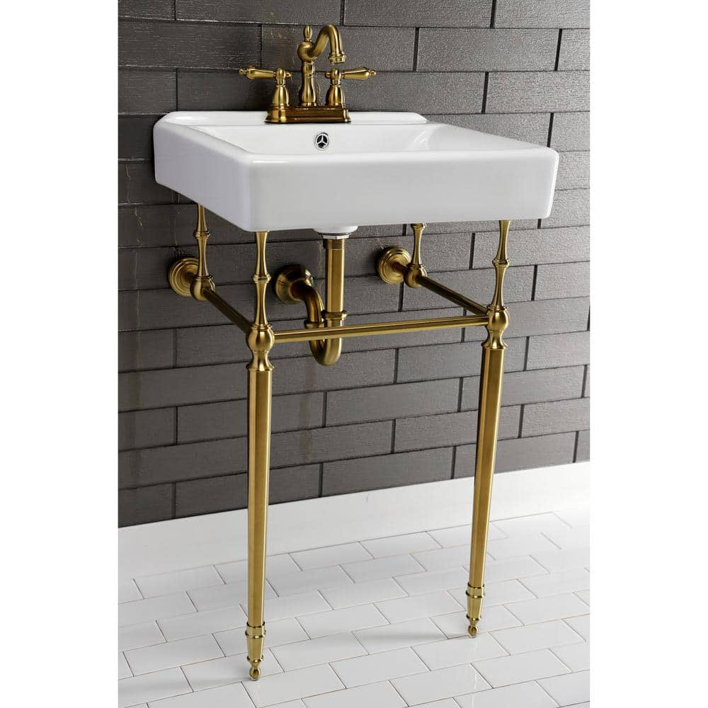 Vintage Brushed Brass 1.25 in. Solid Brass P-Trap