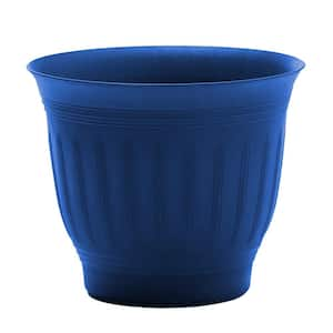 19.5 in. Eleanor Classic Blue Colonnade Plastic Planter (19.5 in. D x 16.5 in. H)