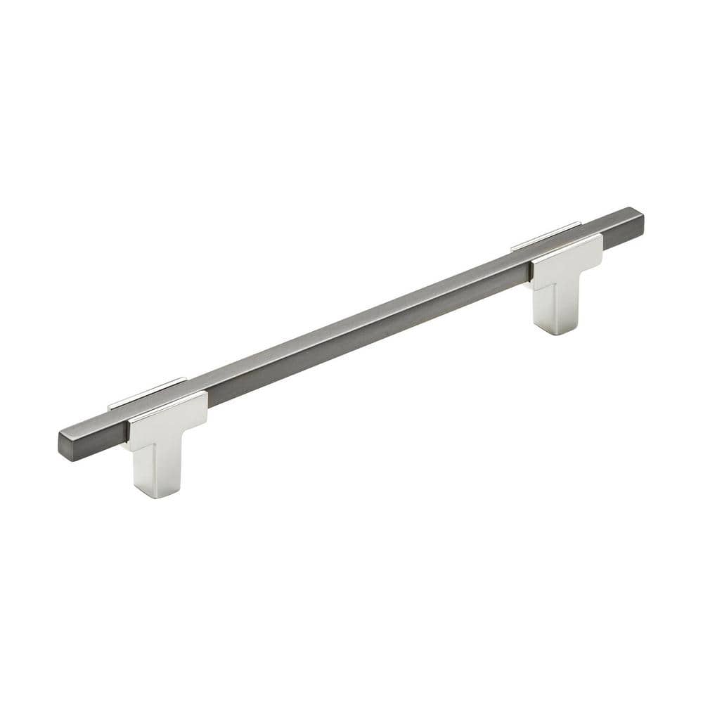 Urbanite 6-5/16 in. (160mm) Modern Polished Chrome/Black Chrome Bar Cabinet