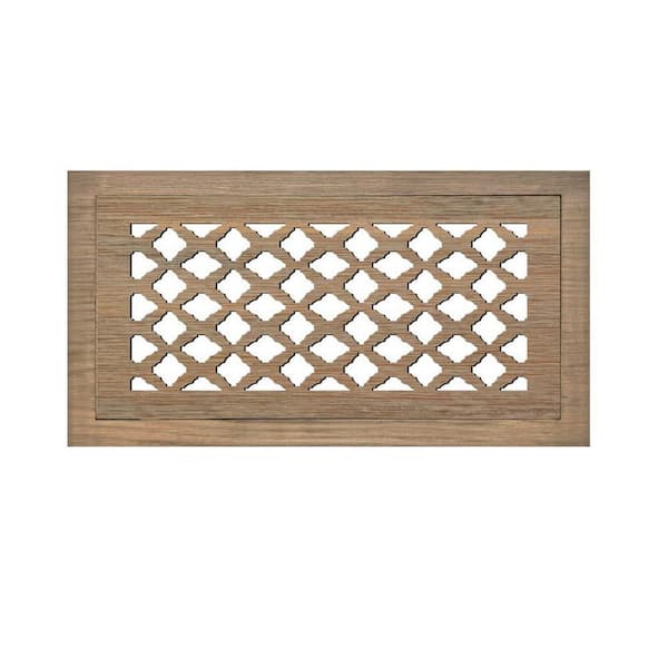 Duct Opening Size 4x10 - Overall Size 7x13 Imperials Design Hardwood Floor Register Flush Mount with Installation Box