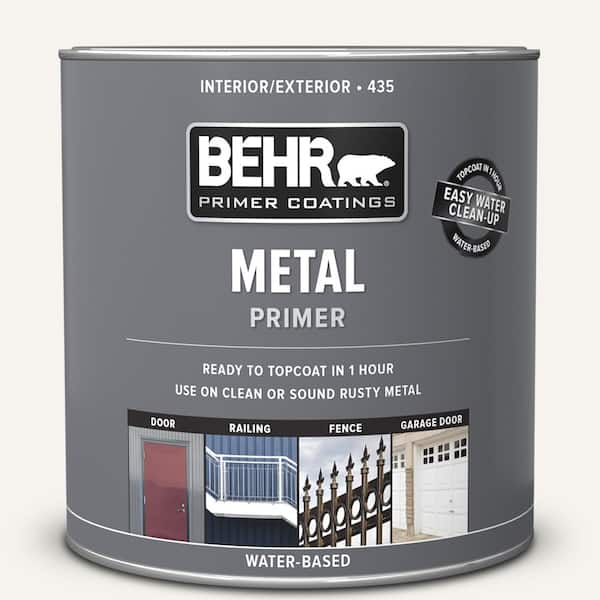 BEHR 1 qt. White Interior /Exterior Metal Primer