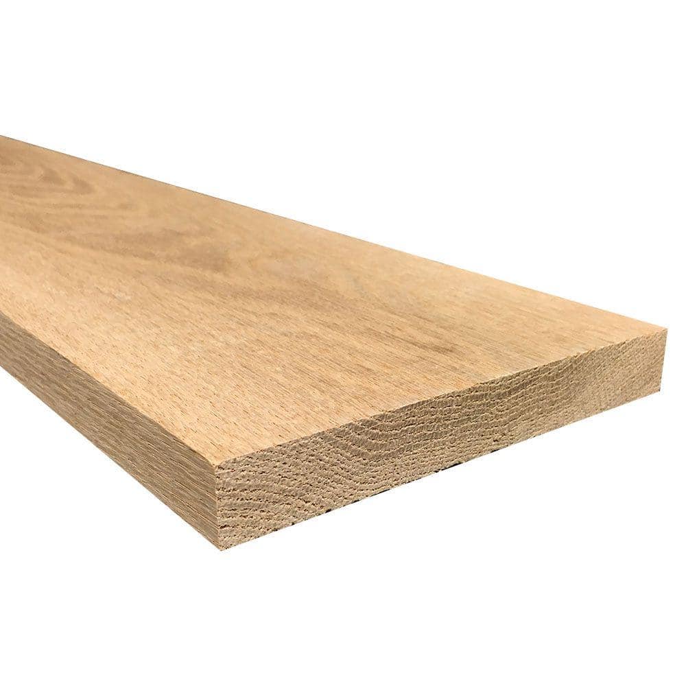 Weaber 1 in. x 6 in. x 6 ft. S4S Oak Board 08382 - The Home Depot