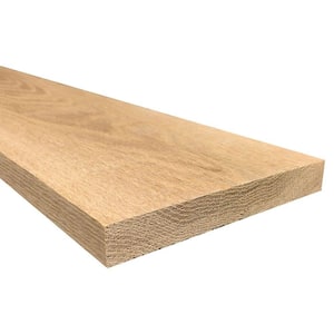 1 in. x 6 in. x Random Length S4S Oak Hardwood Boards