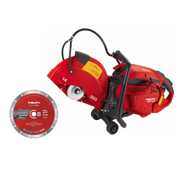 DSH 700X 32 in. x 10.3 in. Hand-Held Pull Start Concrete Gas Saw with 14 in. SPX Metal Cutting Diamond Blade