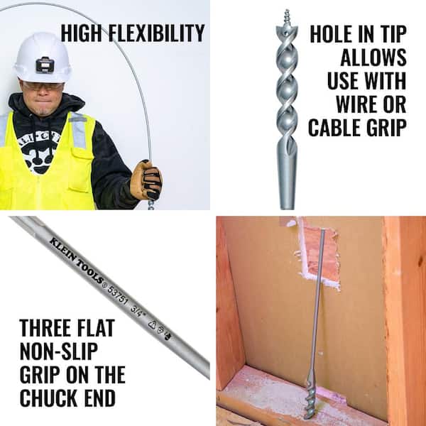 3/4 in. x 72 in. Flex Auger Bit 3/4 in. x 72 in. Flex Auger Bit