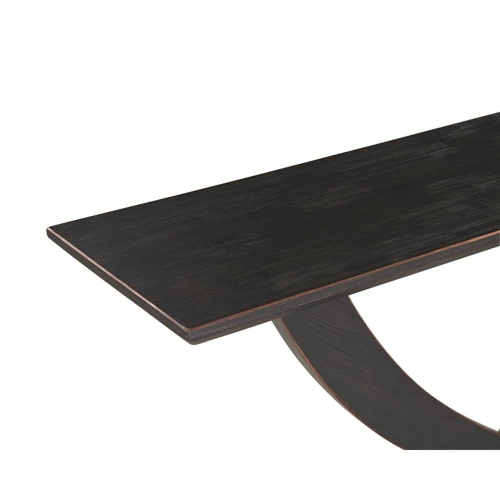 Rasmus Black Charcoal Acacia Wood Console Table