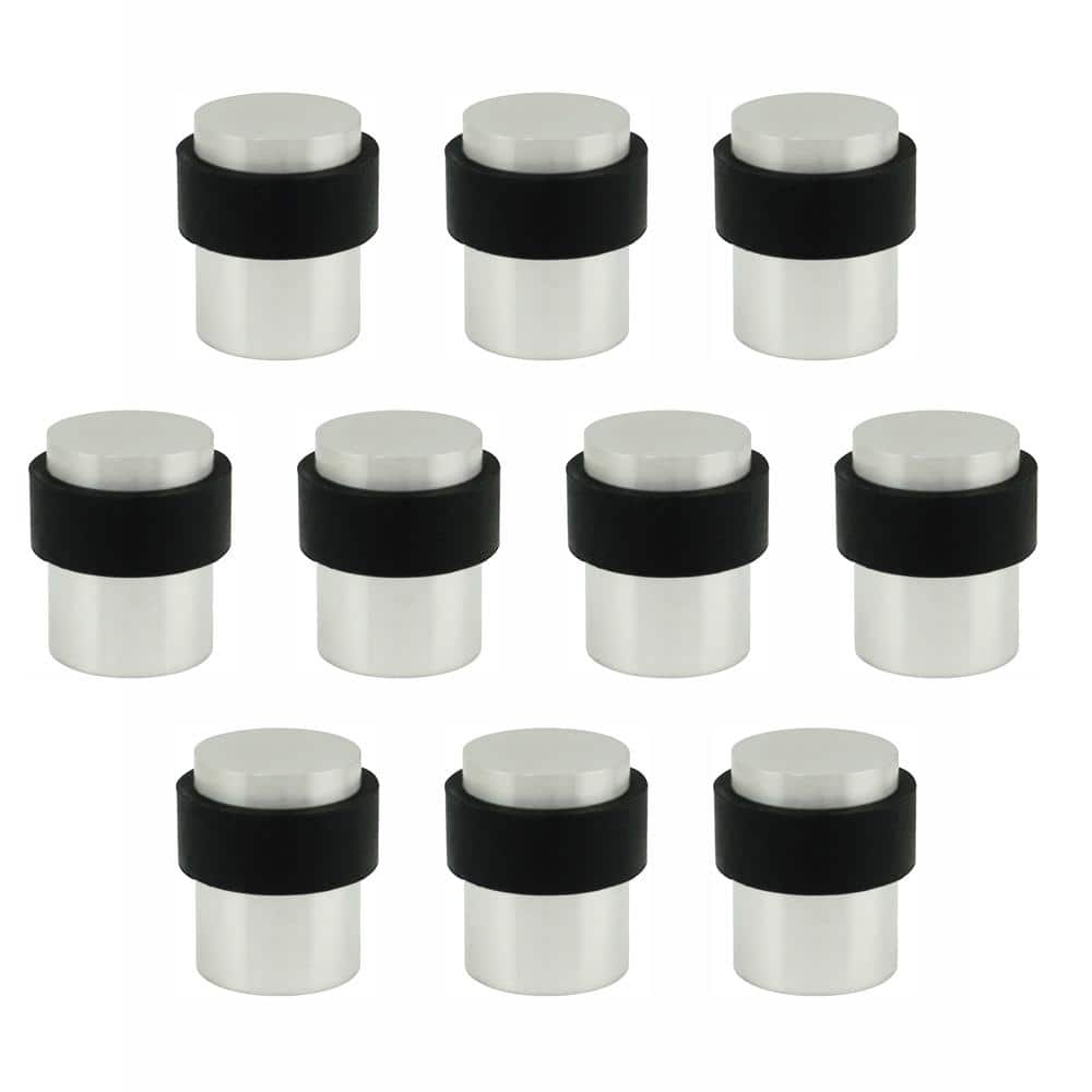 DSIX 1-37/64 in. Tall, 1-5/32 in. Dia Satin Stainless Steel Round Floor Mount Door Stop (10-Pack) price history on PriceWatchPro