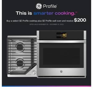 Profile 30 in. Smart Single Electric Wall Oven with Convection and Self-Clean in Stainless Steel