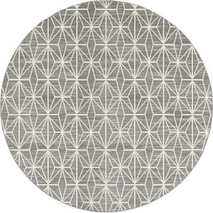 Uptown Collection Fifth Avenue Gray 8' 0 x 8' 0 Round Rug