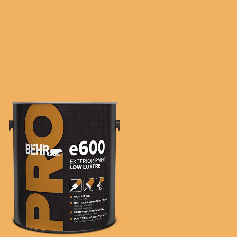 BEHR PRO 1 gal. PMD74 Sweet Honey Low Luster Exterior Paint PR62301