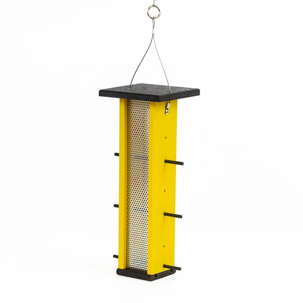 OUTDOOR LEISURE Model GM6-1BKY Finch Bird Feeder Made with High Density Pol