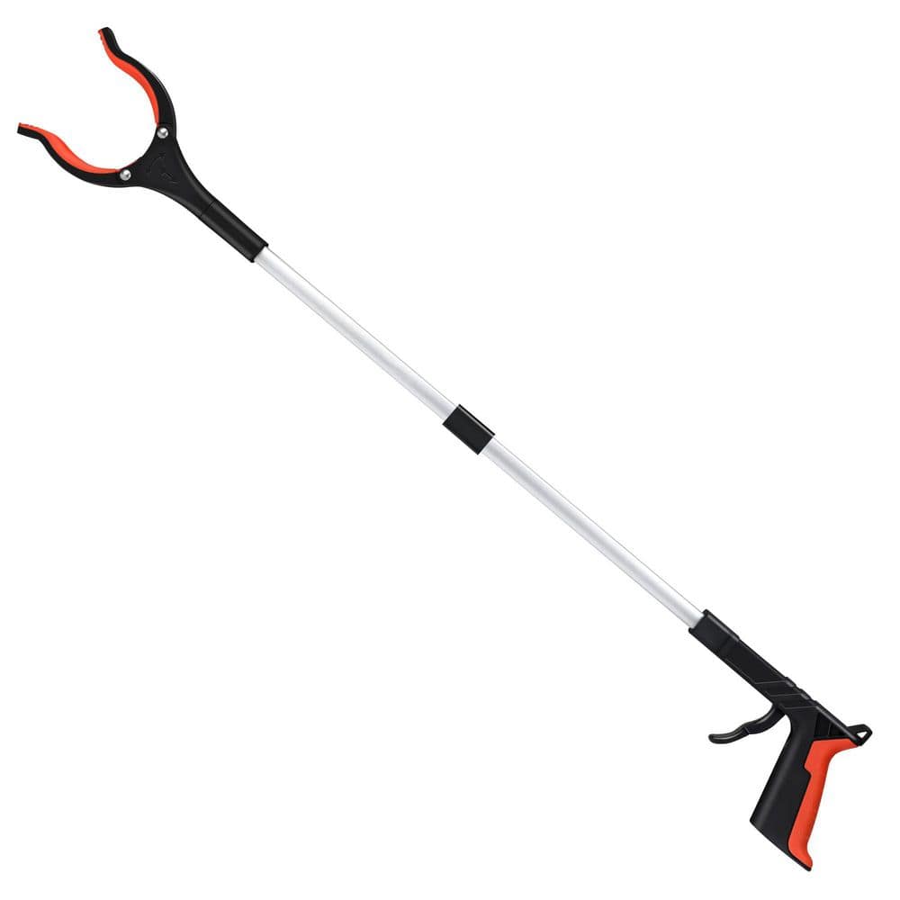 Augbeer 32 in. Foldable Trash Grabber Tool with 360° Rotating Head
